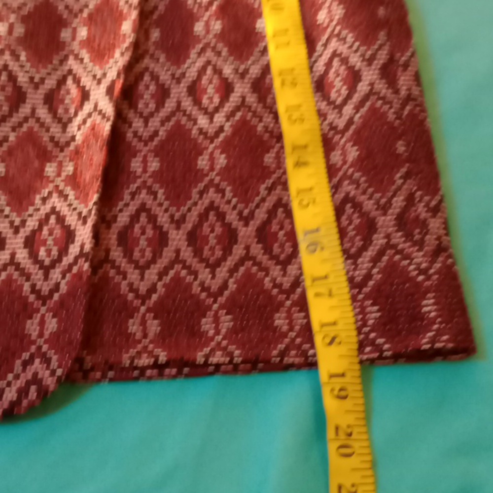 LOFT Tapestry Aztec Print Faux Wrap Skirt | Size 4 - Picture 10 of 10